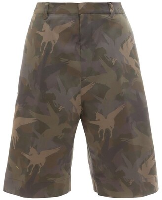 Etro Bermuda Camouflage Printed Shorts - ShopStyle