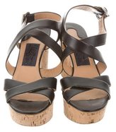 Thumbnail for your product : Ferragamo Multistrap Wedge Sandals