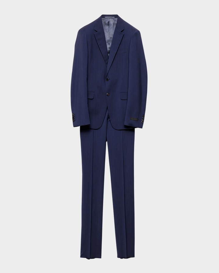 Prada Men's Wool-Mohair Solid Suit
