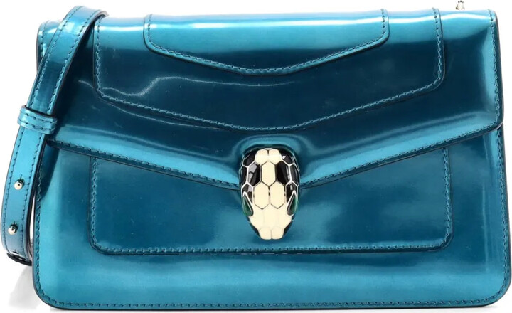 Bvlgari Pre-Owned Serpenti Forever Metallic Leather Small shoulder bag