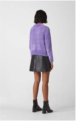 Whistles Cropped Chenille Sweater