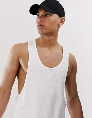 ASOS Design Tall Vest With Extreme Racer Back In White