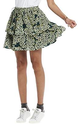 Scotch & Soda Women's Silky Feel Double Layered Skirt in Various dessins12 (Size: 2)