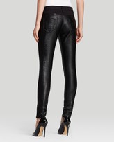 Thumbnail for your product : True Religion Jeans - Casey Pleated Faux Leather Super Skinny in Black