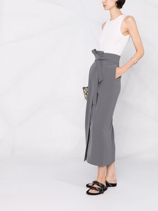 Emporio Armani Sash-Belt Wrap Skirt