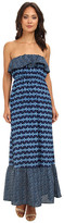 Thumbnail for your product : Romeo & Juliet Couture Ruffle Printed Maxi Dress