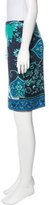 Thumbnail for your product : Emilio Pucci Silk Knee-Length Skirt