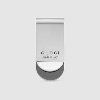 Gucci Money clip with bee in silver