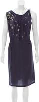 Thumbnail for your product : Megan Park Silk Embellished Dress