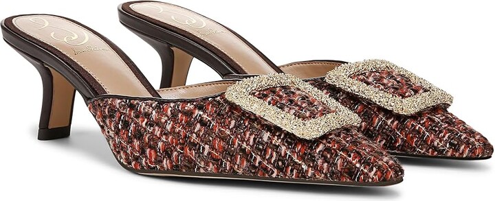 Sam Edelman Brit Women's Shoes Coffee Boucle : 6.5 M Leather