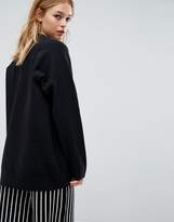 Thumbnail for your product : ASOS DESIGN Oversized Sweater With Crew Neck In Structured Yarn