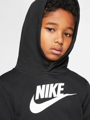 Nike Sportswear Older Boys AmplifyHoodie - Black/Grey