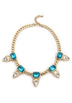 Thumbnail for your product : Kenneth Jay Lane Gem Station Necklace