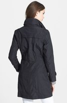 Thumbnail for your product : Cole Haan Metallic Packable Raincoat with Stowaway Hood (Petite)