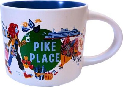 Starbucks Discovery Series Pike Place Ceramic Mug, 14 Oz