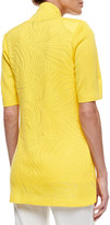 Thumbnail for your product : Misook Short-Sleeve Graphic Lines Cardigan, Petite