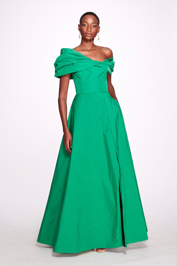 Green Off The Shoulder Dress | ShopStyle