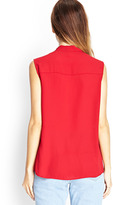 Thumbnail for your product : Forever 21 Sleeveless Self-Tie Shirt