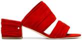 Laurence Dacade Red suede Roger 60 mules