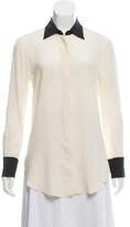 Thumbnail for your product : Prada Long Sleeve Button-Up Blouse Cream Long Sleeve Button-Up Blouse