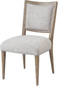 2 Oversized Side Dining Chair - Sand Color Web Seating, Foam Padding, Seat, Frame 2 Chairs Filled Upholstered, Colored , 36.07 In. H X 24.97 W 20.11 D