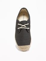 Thumbnail for your product : Old Navy Lace-Up Espadrilles for Girls
