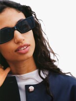Thumbnail for your product : MANGO Nerea Square Frame Sunglasses, Black
