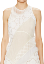 Thumbnail for your product : Vera Wang Silk Techno Mesh Racerback Gown