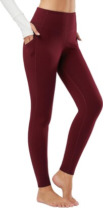 Ewedoos Fleece Lined Leggings with Pockets for Women - Thermal Warm Workout Winter  Leggings for Women Yoga Pants for Women