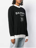 Thumbnail for your product : Balmain Logo Cotton Sweater