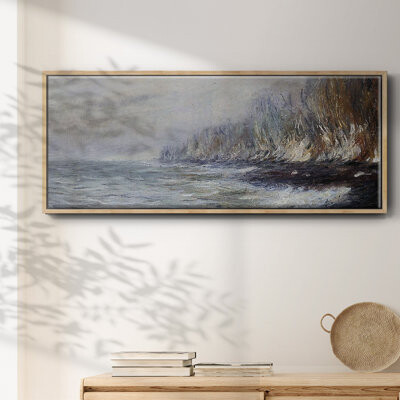 Wexford Home The Effect of Fog near Dieppe 1882- Framed Canvas