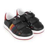 Thumbnail for your product : Paul Smith JuniorBoys Black Leather Strap Trainers