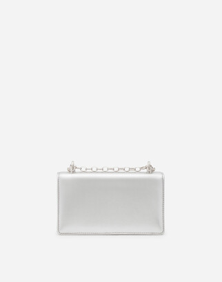 Dolce & Gabbana Girls Phone Bag In Nappa Mordore Leather