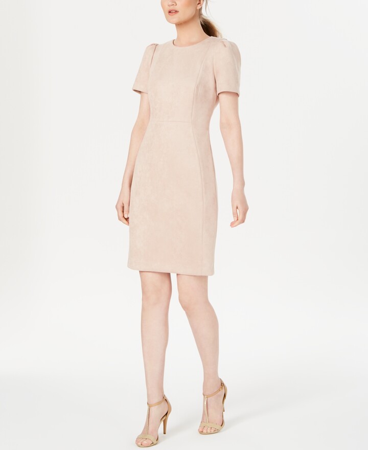 calvin klein suede dress