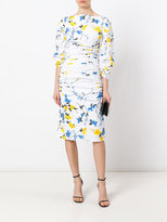 Thumbnail for your product : Ferragamo ruched floral print dress