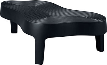 Brayden Studio 47.24''Fiberglass Clound Coffee Table For Living Room,Matte Black Relief Table Front Of The Sofa, Irregular Center Table For Apartment,No Need Assembl