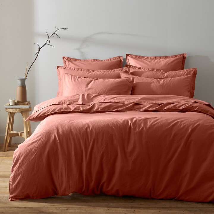 Dunelm Soft Washed Recycled Cotton Duvet Cover and Pillowcase Set