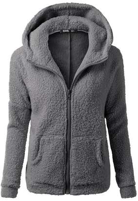 Changeshopping Blouse Women Jacket,Winter Hooded Sweater Zipper Warm Coat Cotton Changeshopping