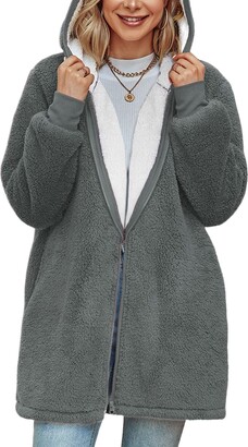 BALEAF Women's Full Zipper Hoodies Fleece Lined Collar Pullover