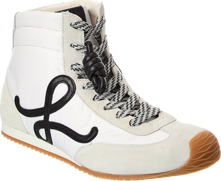 Loewe Ballet Runner 2.0 Nylon & Leather High-Top Sneaker