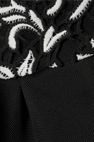 Thumbnail for your product : Sandro Romantic guipure lace and scuba mini dress