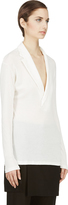 Thumbnail for your product : Yohji Yamamoto Ivory Tailored Collar Blouse