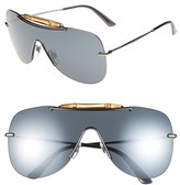 Thumbnail for your product : Gucci 99mm Bamboo Shield Sunglasses