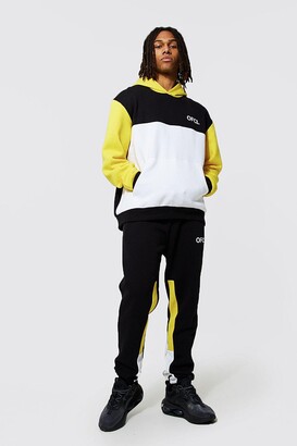 boohoo Oversized Ofcl Colour Block Hooded Tracksuit - ShopStyle