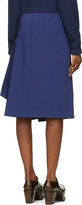 Thumbnail for your product : J.W.Anderson Royal Blue Asymmetrical Pleat Sail Skirt