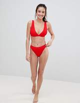 Thumbnail for your product : South Beach Crinkle Plunge Bikini Top
