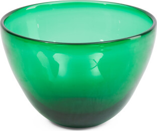 TJMAXX 8.75X12 Handblown Thick Artsy Glass Bowl