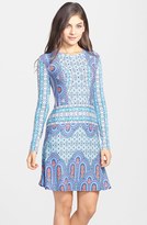 Thumbnail for your product : BCBGMAXAZRIA 'Jeanna' Print Jersey Fit & Flare Dress