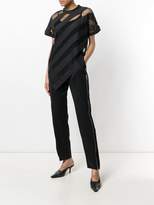 Thumbnail for your product : Marques Almeida asymmetric striped top