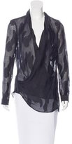 Thumbnail for your product : Helmut Lang Surplice Jacquard Top